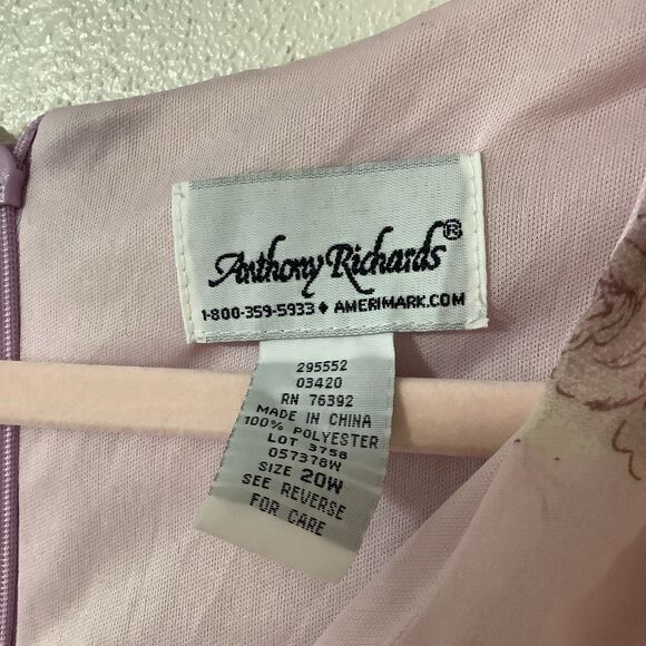 Vintage 90s Pink Floral Girly Cottagecore Feminine Ruffle Spring Midi Dress 20W - Picture 4 of 8